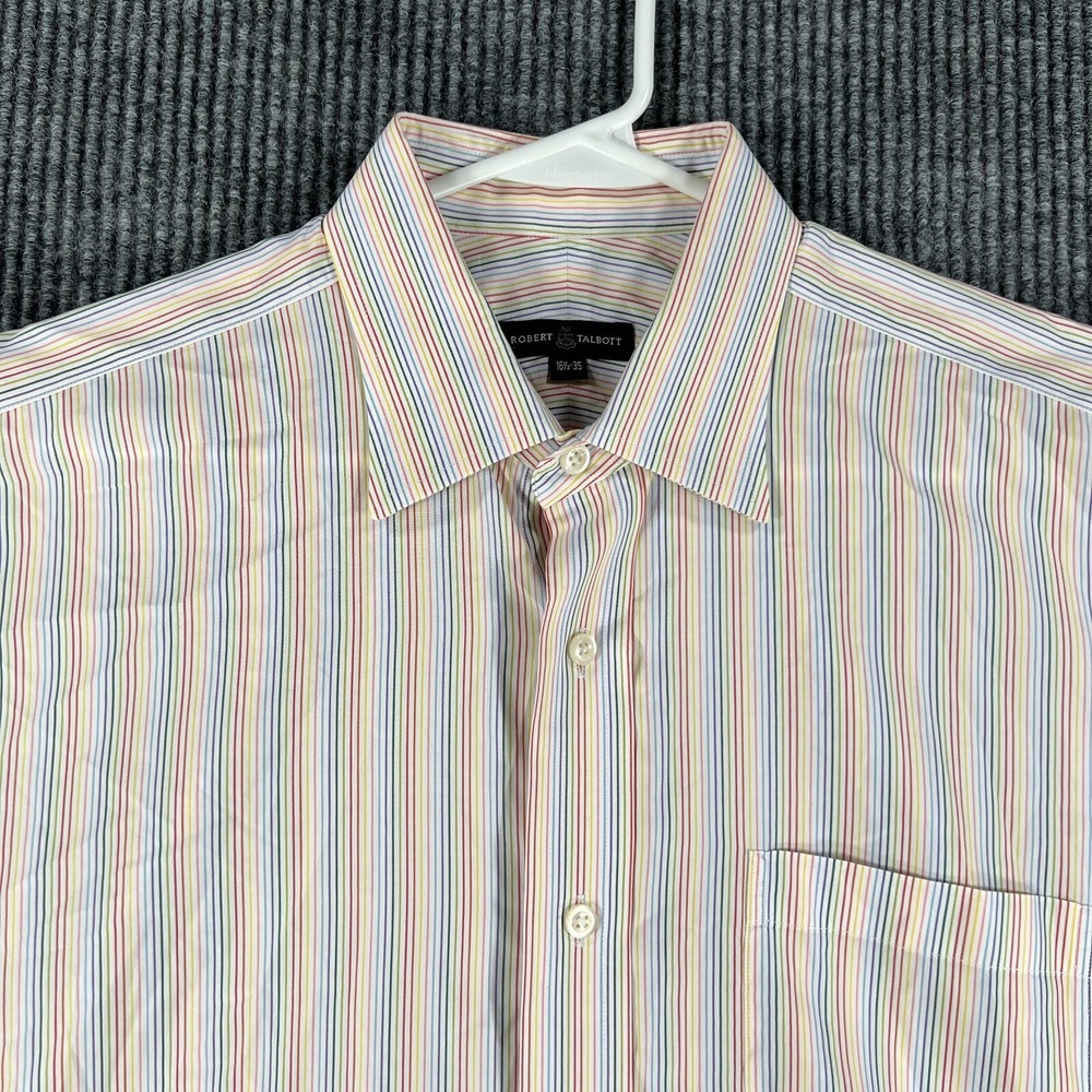 Robert‎ Talbott Carmel Shirt Mens 16.5 35 Striped Long Sleeve Button Up Dress